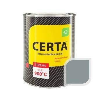 Термостойкая эмаль ЦЕРТА серебристо-серая до 650 °C 0,8 кг