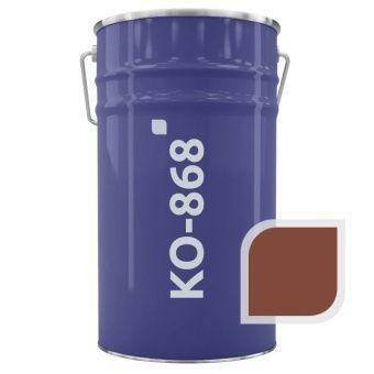 Эмаль термостойкая КО-868 красно-коричневая RAL 8012 до 500 °C 25 кг